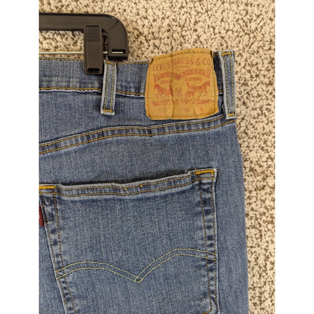 Levis 559 Men's Jeans Size 42x28 (Tag 44x30) Blue Distressed Worn Denim - Picture 3 of 12